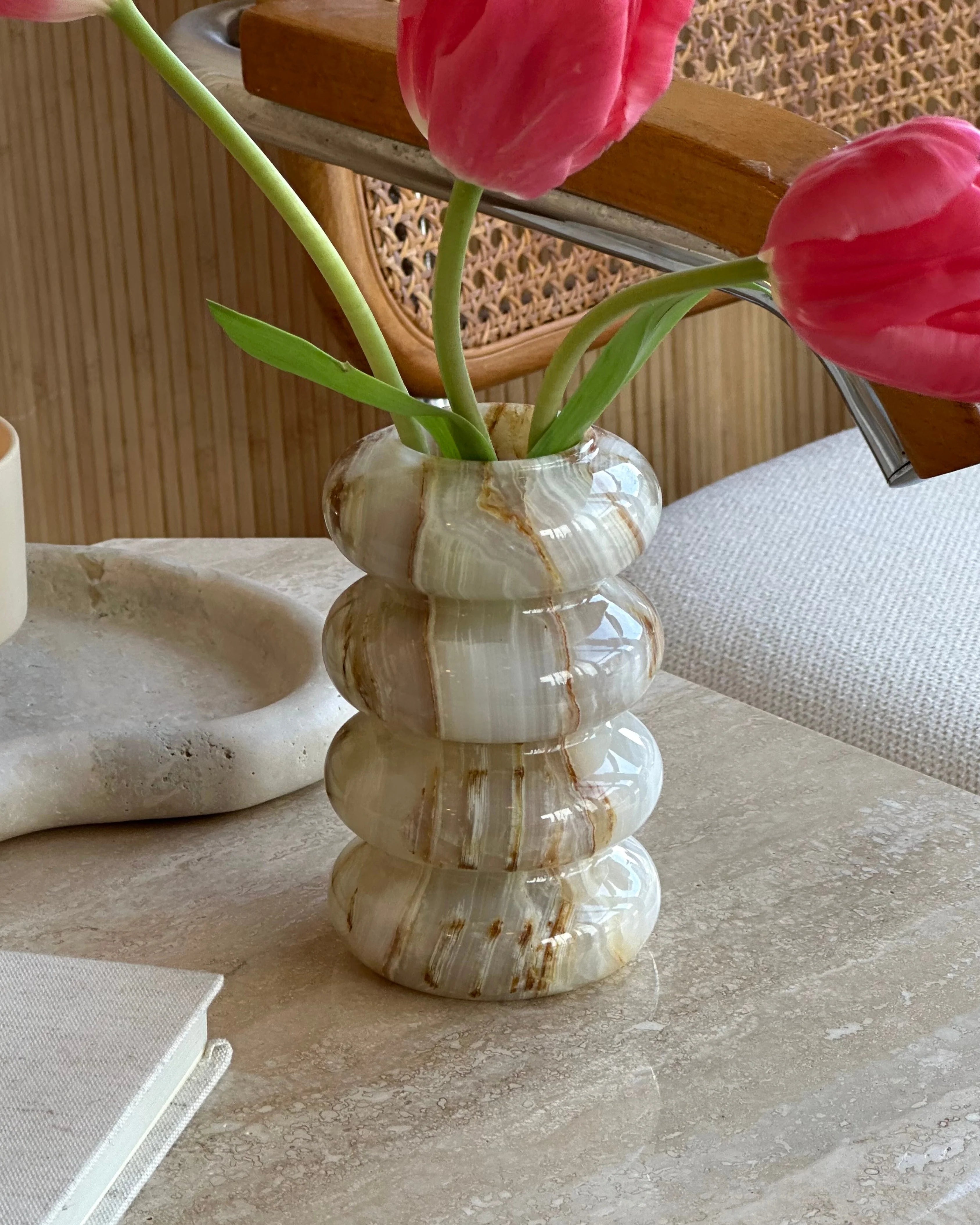 Mini Bubble Vase White Onyx
