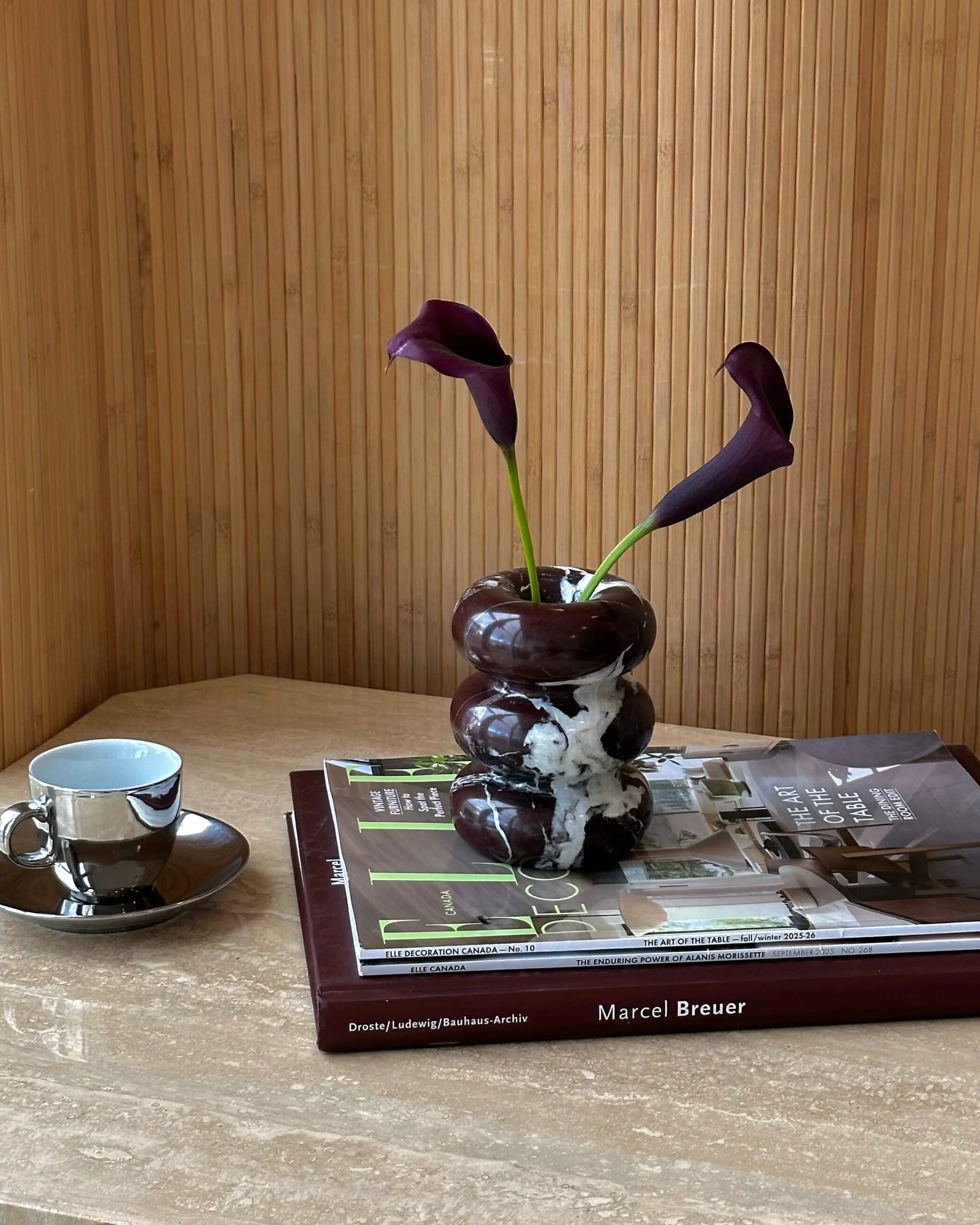 Bubble Candleholder Rosso Levanto