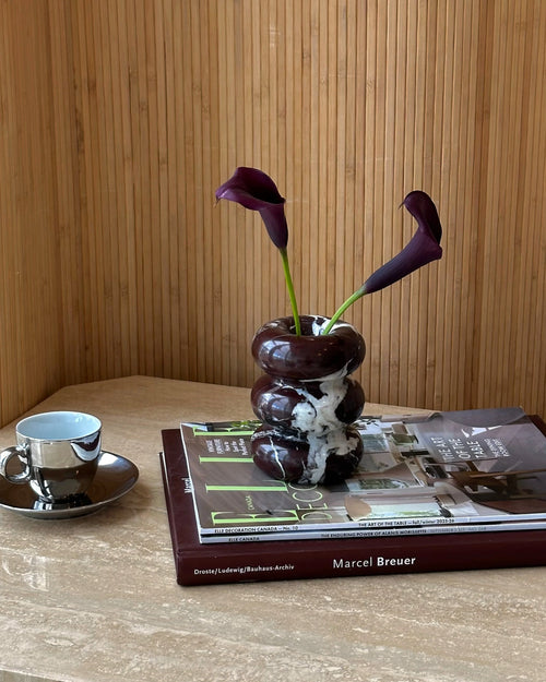 Bubble Candleholder Rosso Levanto