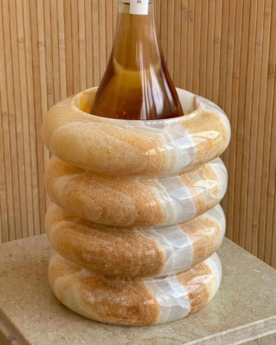 The Bubble Vessel Honey Alabaster