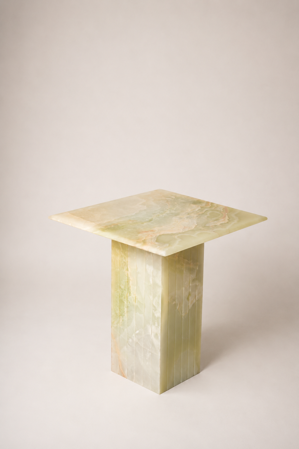 Reed Side Table In Green Onyx