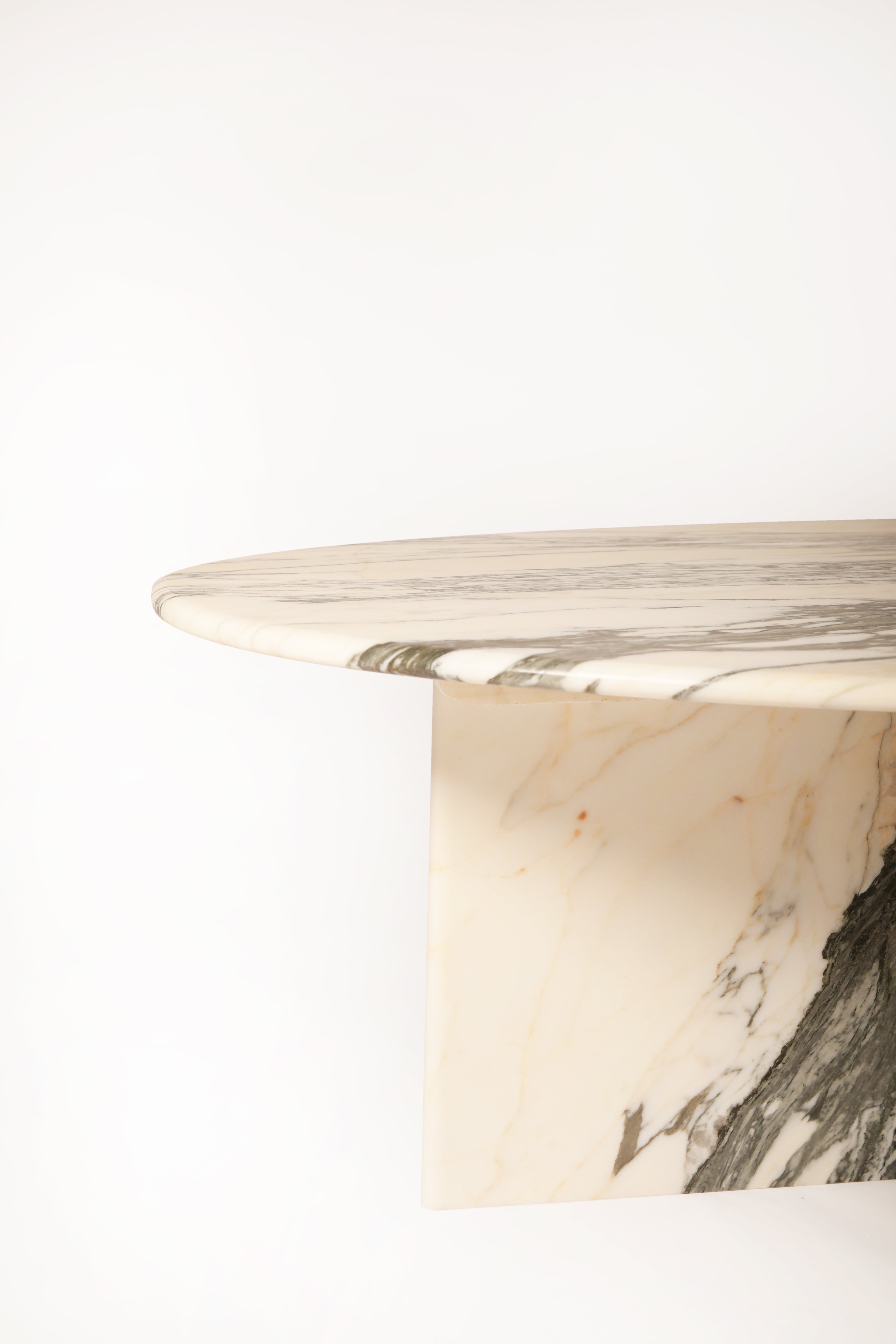 Organic Coffee Table In Calacatta