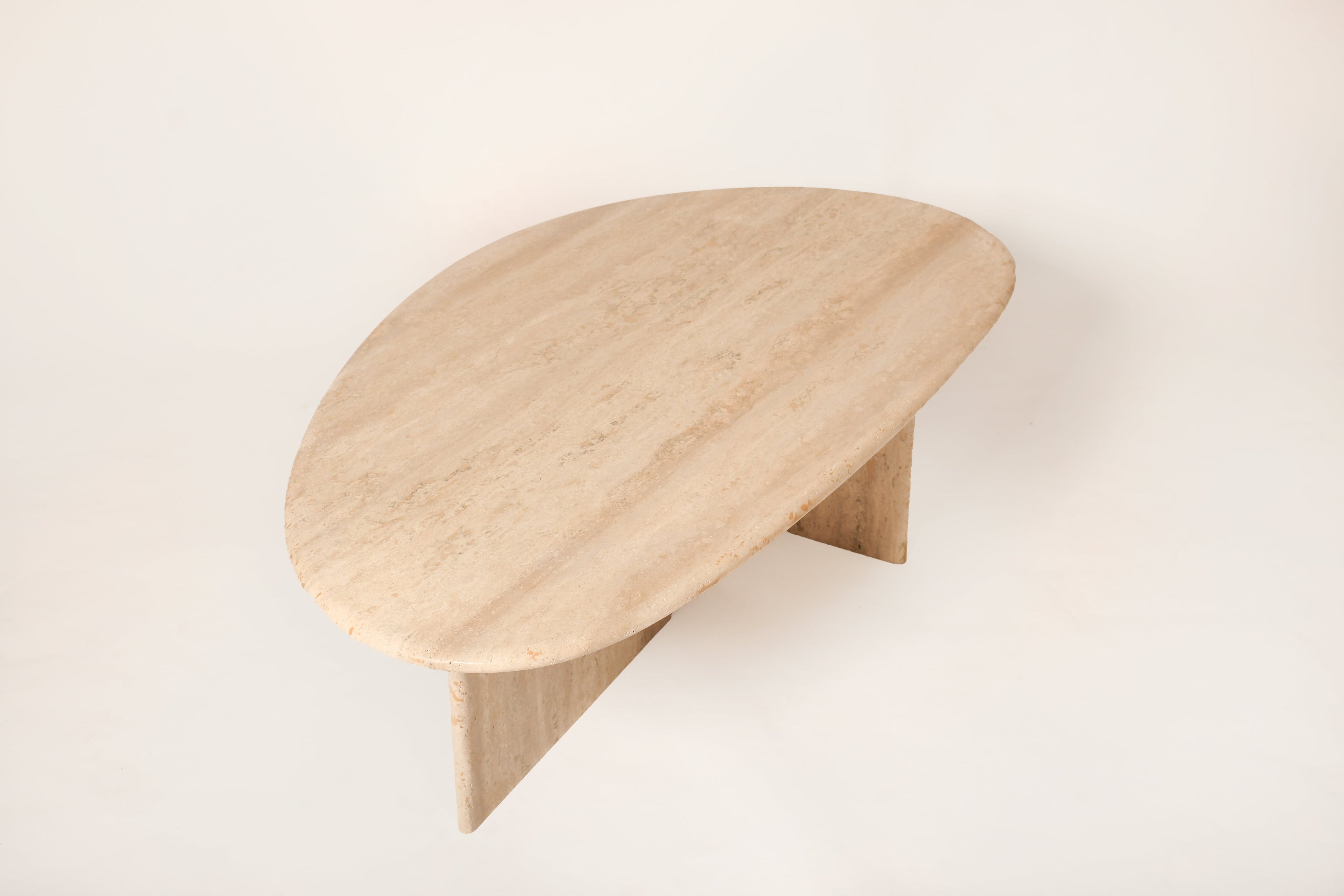 Organic Coffee Table In Beige Trav