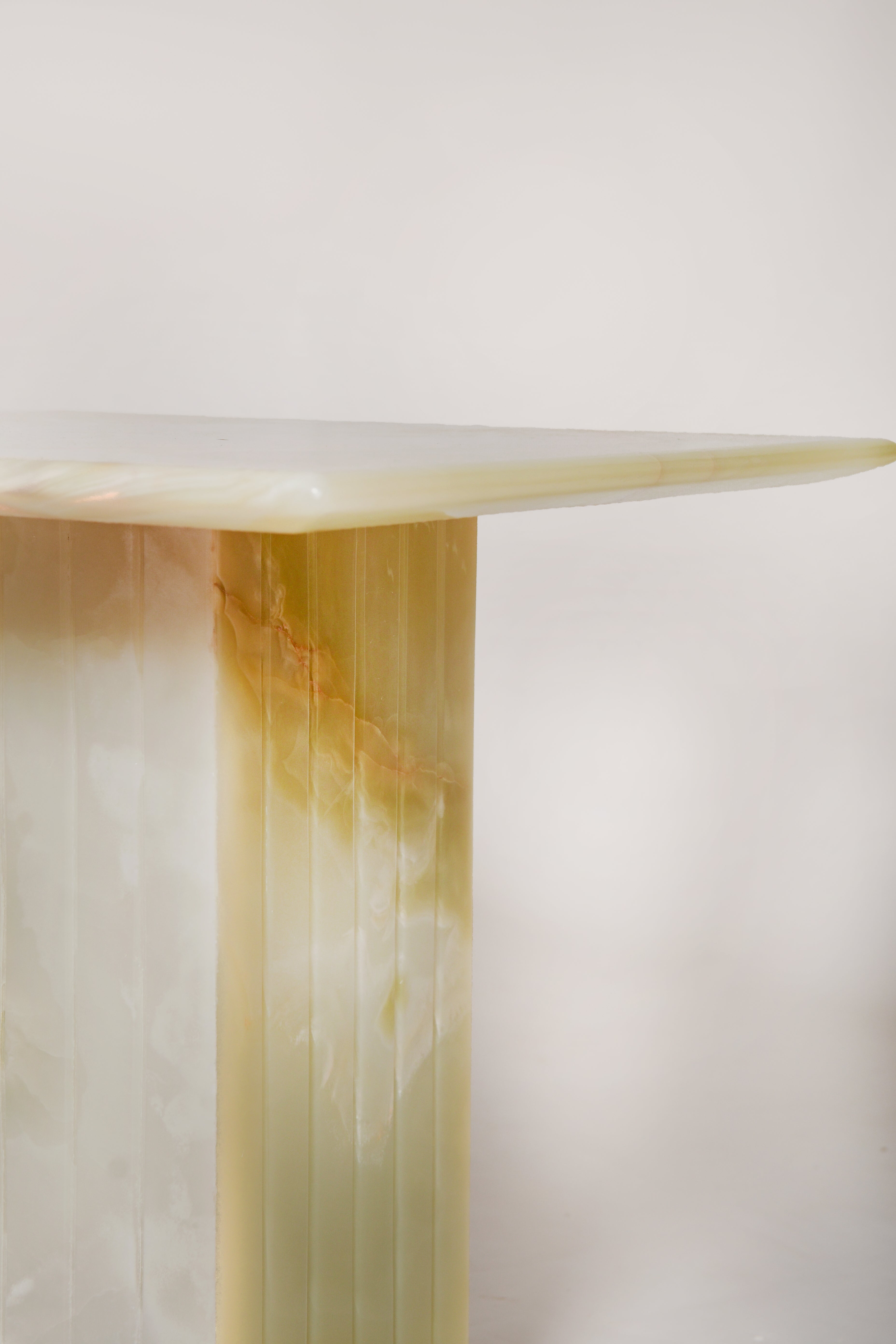 Reed Side Table In Green Onyx