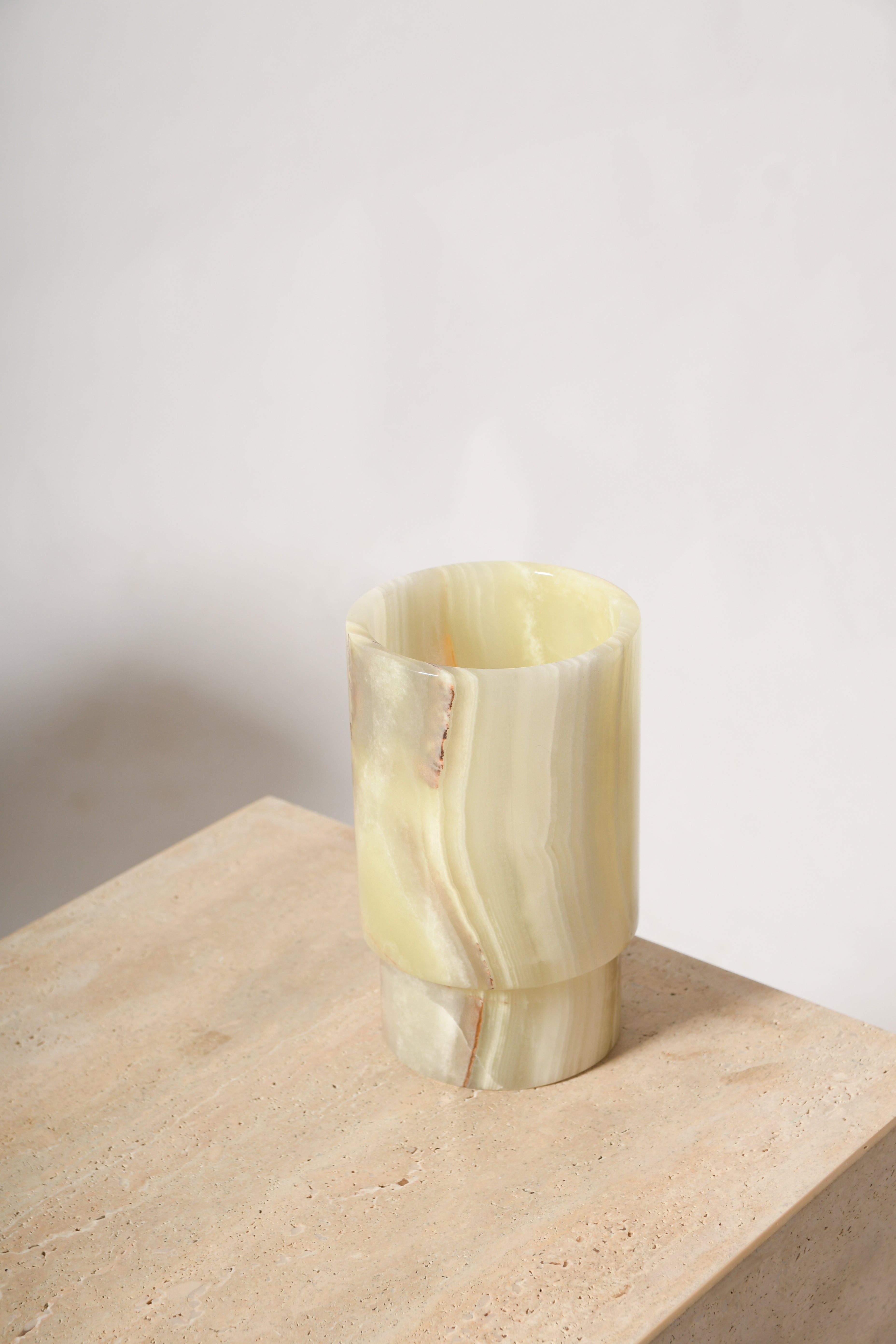 MCM Vase in Green Onyx