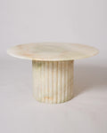 Grooved Coffee Table In Green Onyx