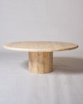 Monolith Coffee Table In Beige Travertine
