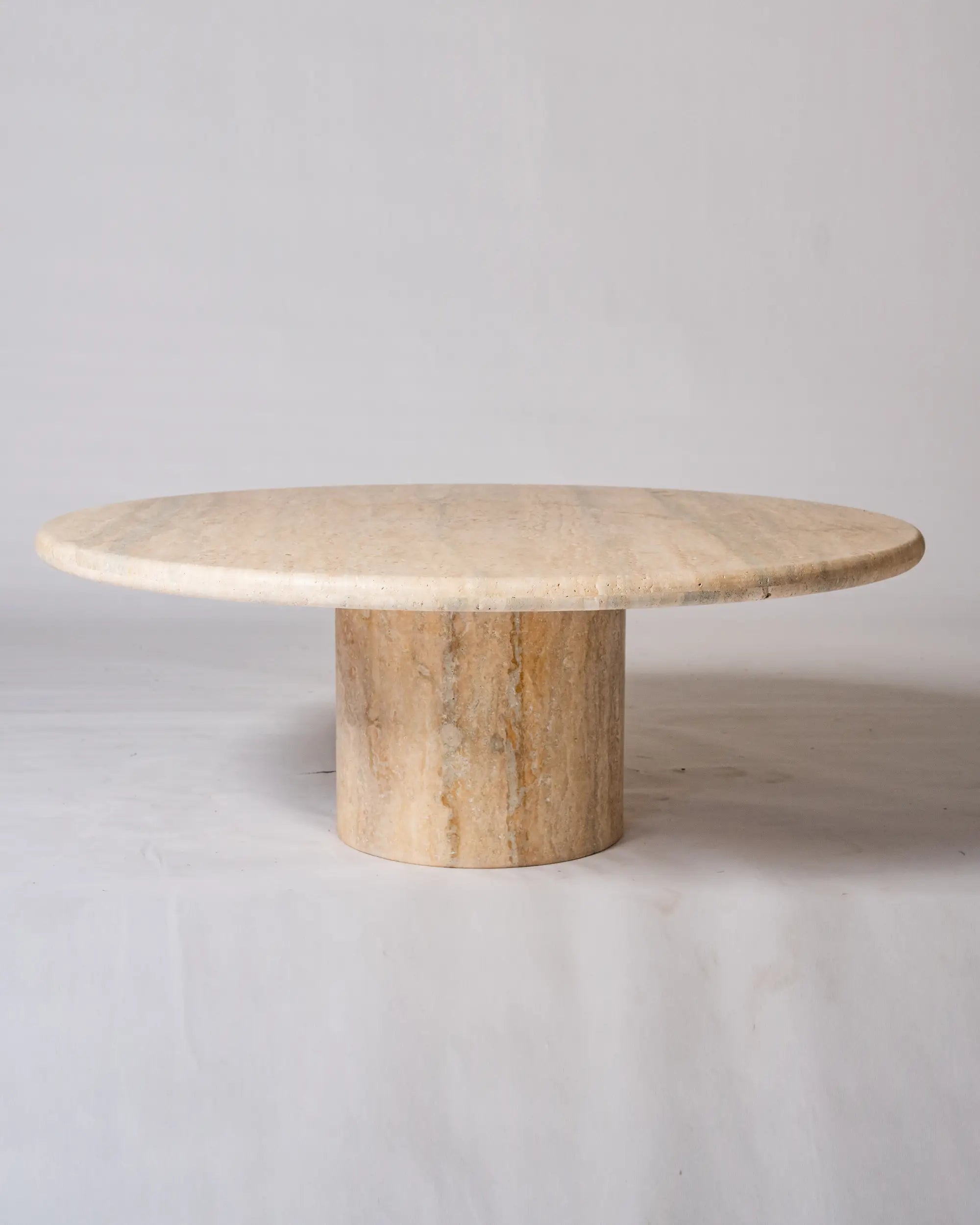 Monolith Coffee Table In Beige Travertine
