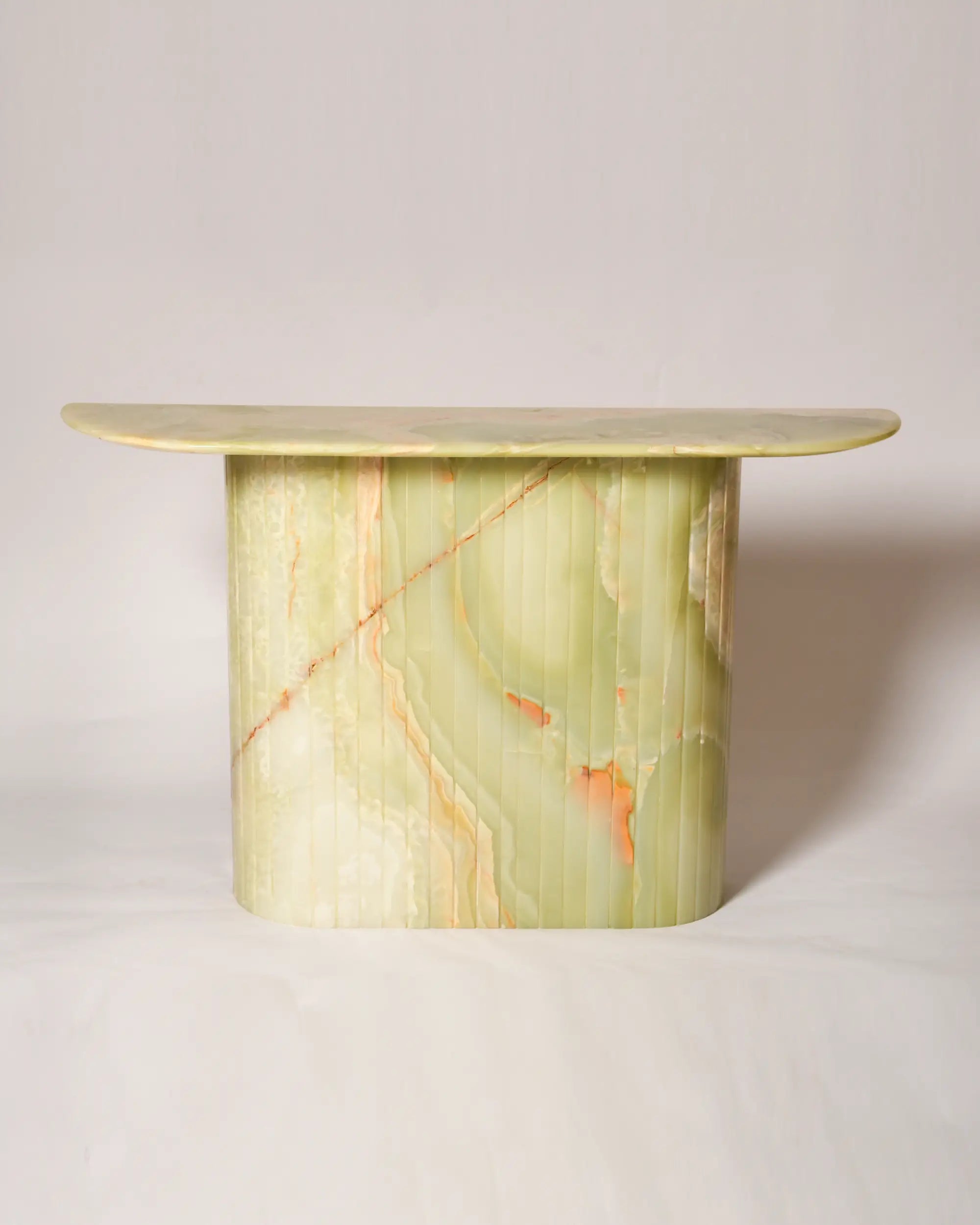 Reed Console In Green Onyx