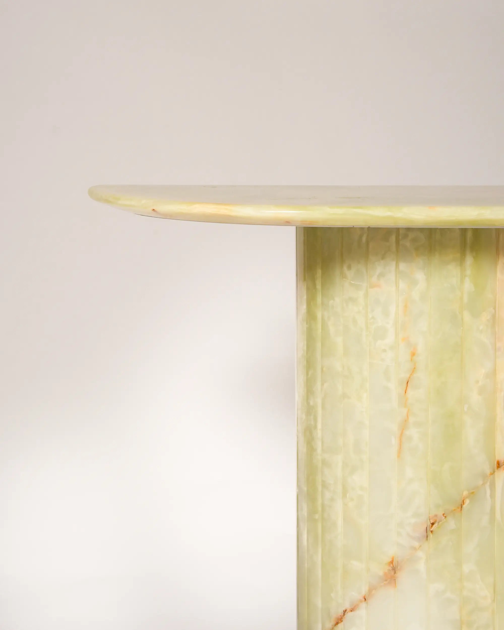 Reed Console In Green Onyx
