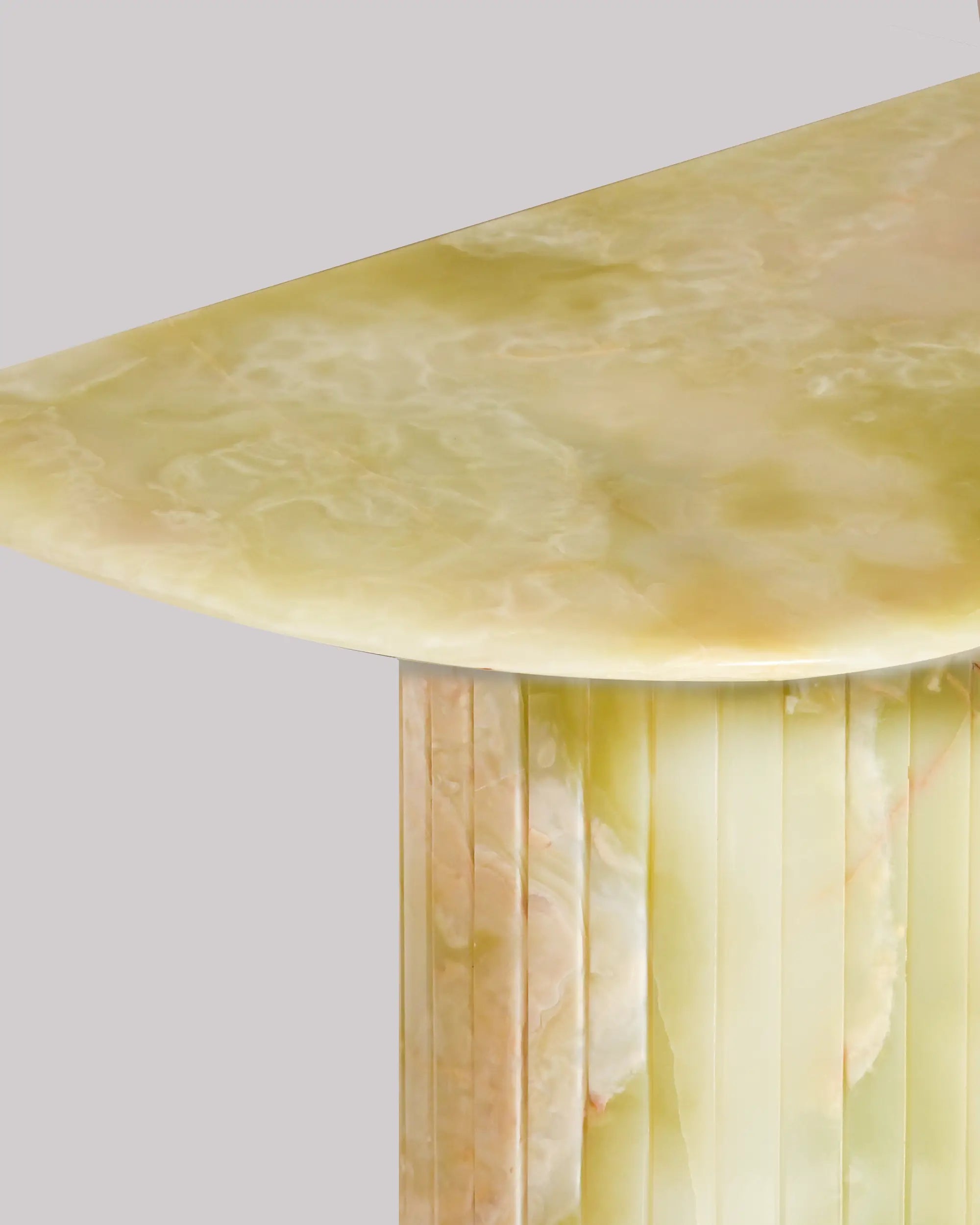 Reed Console In Green Onyx