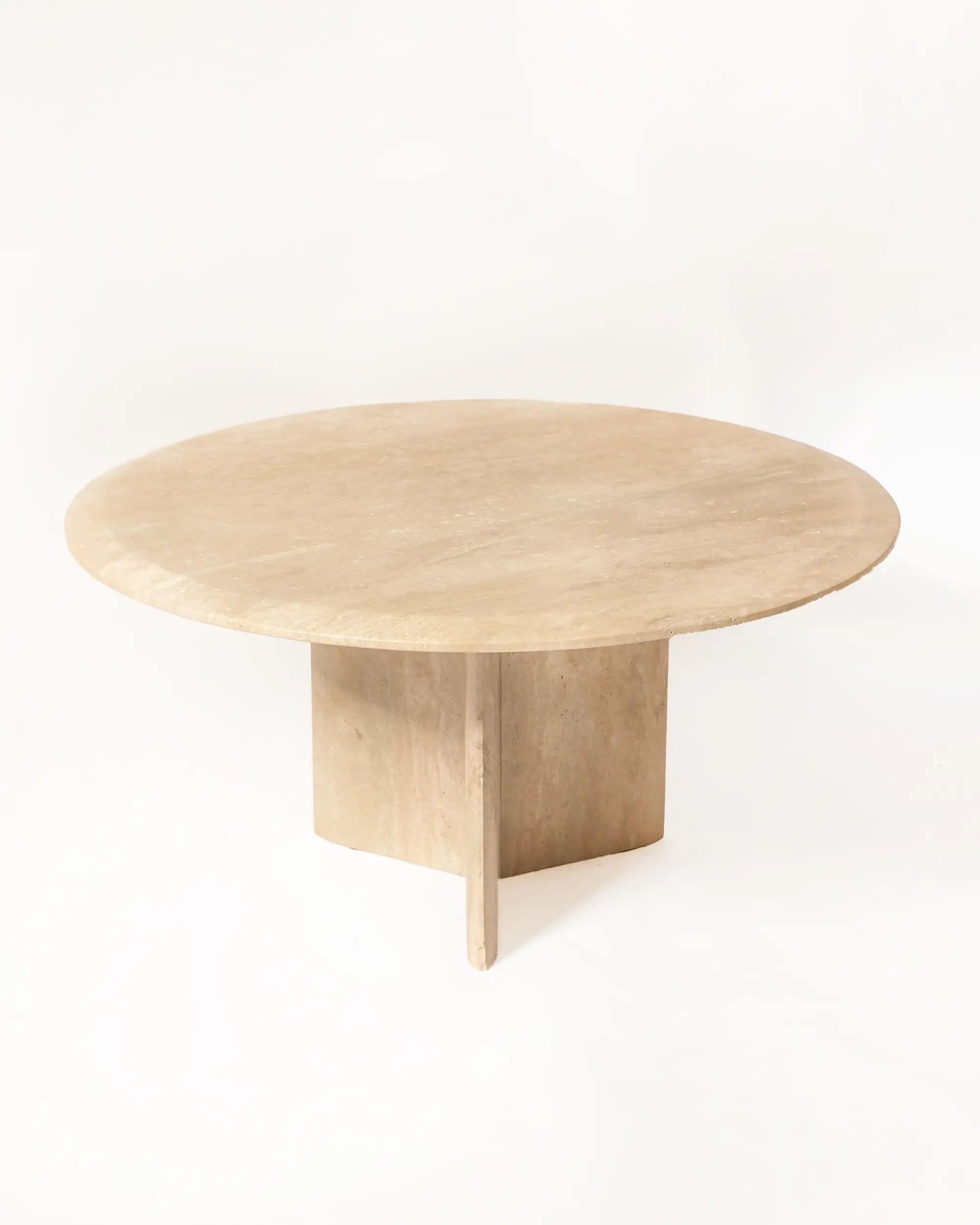 Trio Coffee Table In Beige Travertine